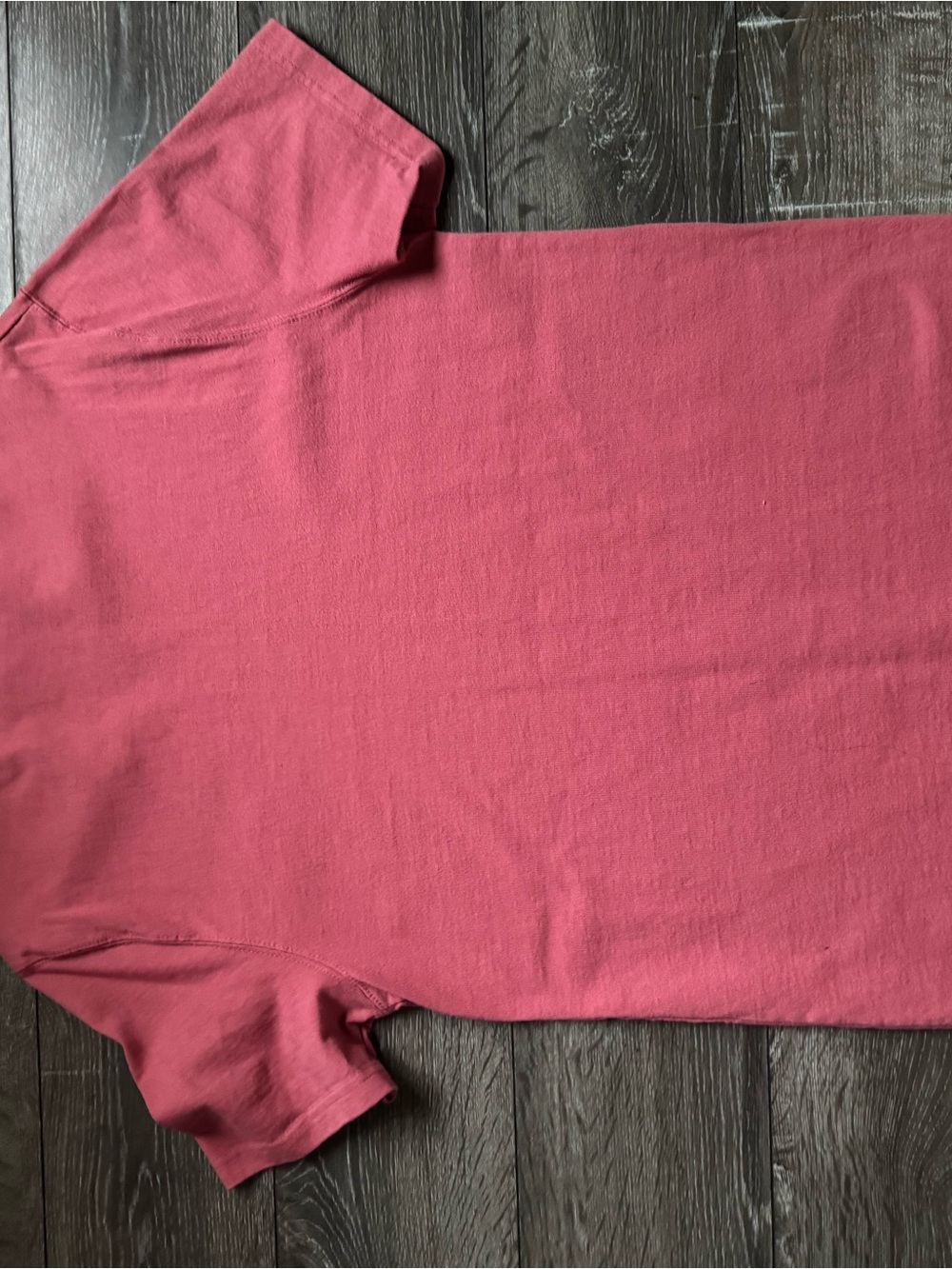 Champion Short-Sleeve Crewneck T-Shirt in Coral Pink - Picture 3 of 3